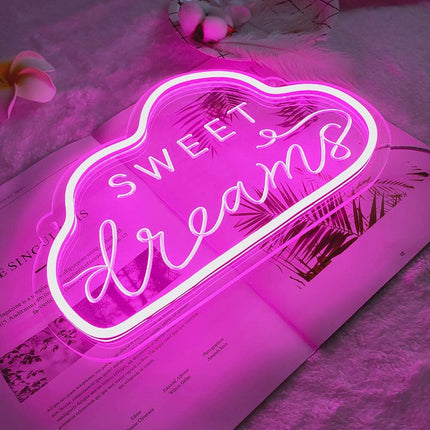 Neonowa lampka chmurka Sweet Dreams