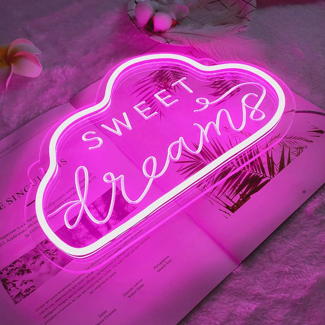 Neonowa lampka chmurka Sweet Dreams