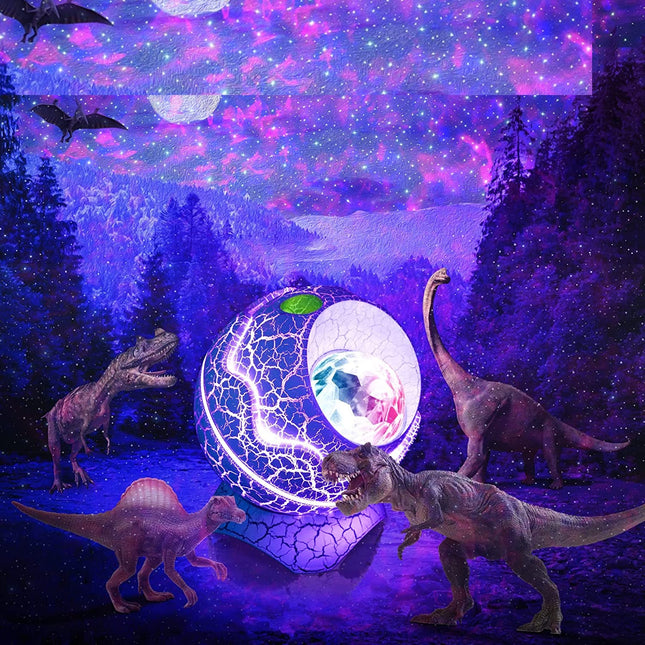 Projektor gwiazd lampka nocna jajko dinozaura