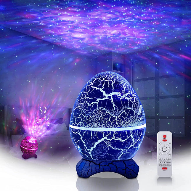 Projektor gwiazd lampka nocna jajko dinozaura