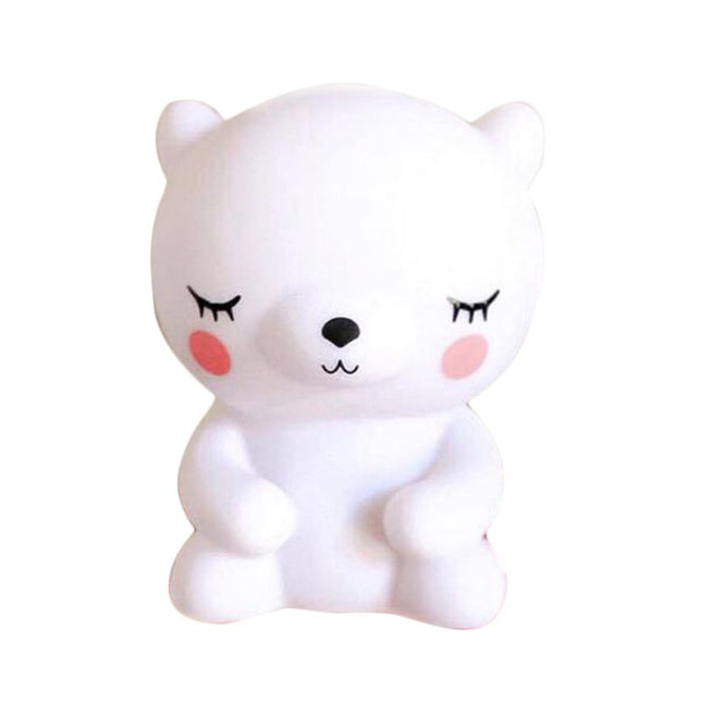 Silikonowa lampka nocna miś dla niemowląt