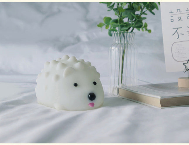 Miękka lampka silikonowa jeżyk USB dla niemowląt