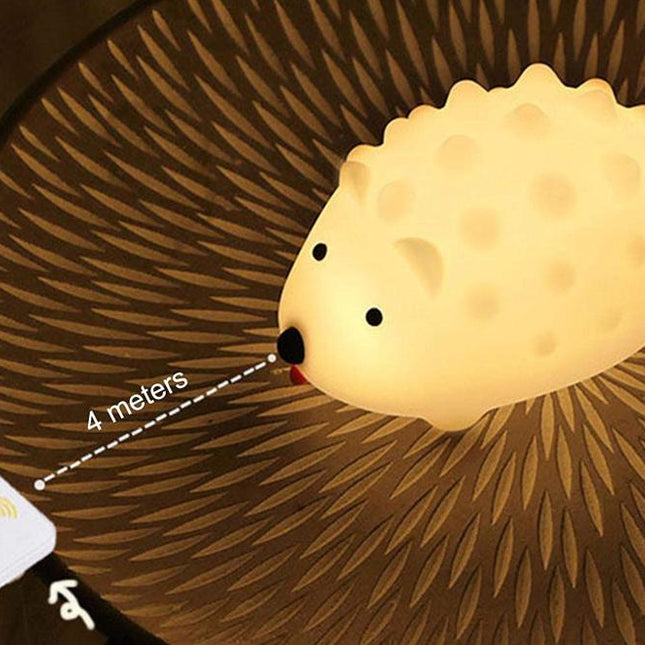 Miękka lampka silikonowa jeżyk USB dla niemowląt