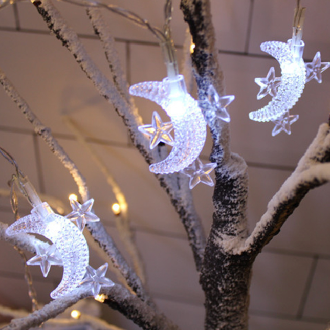 Girlanda świetlna LED księżyce i gwiazdy