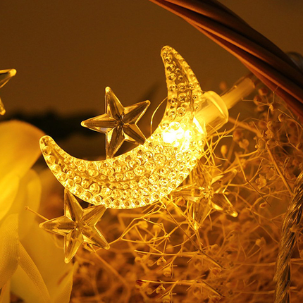 Girlanda świetlna LED księżyce i gwiazdy