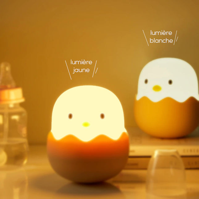 Silikonowa lampka nocna kurczaczek dla dzieci