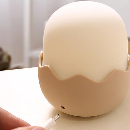 Silikonowa lampka nocna kurczaczek dla dzieci