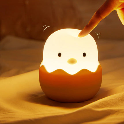 Silikonowa lampka nocna kurczaczek dla dzieci