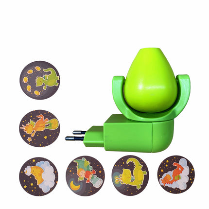 Lampka nocna z projektorem obrazków do kontaktu