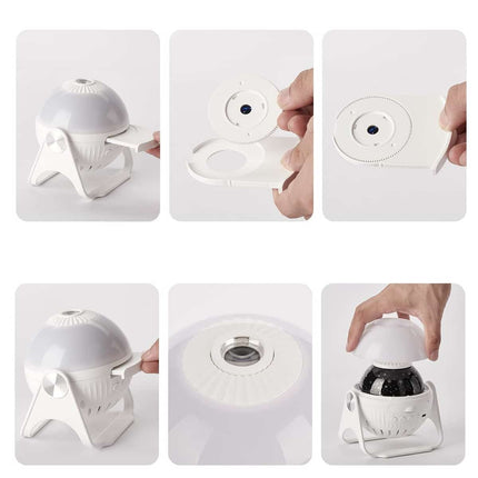 Projektor gwiazd galaktyk lampka z głośnikiem