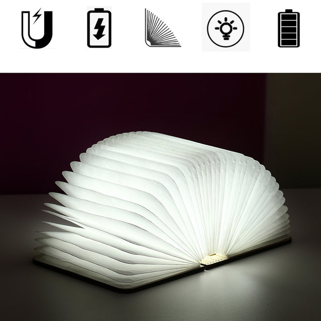 Składana lampka książka LED ładowana USB