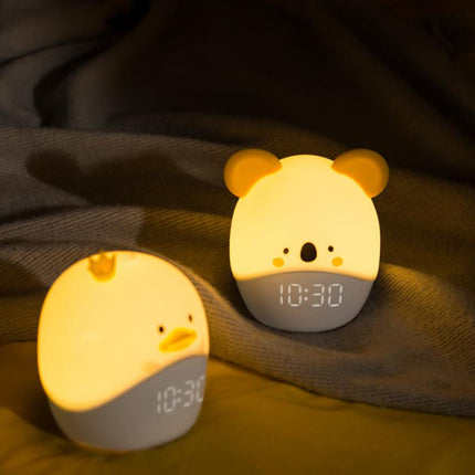 Lampka nocna budzik dla dzieci kurczaczek