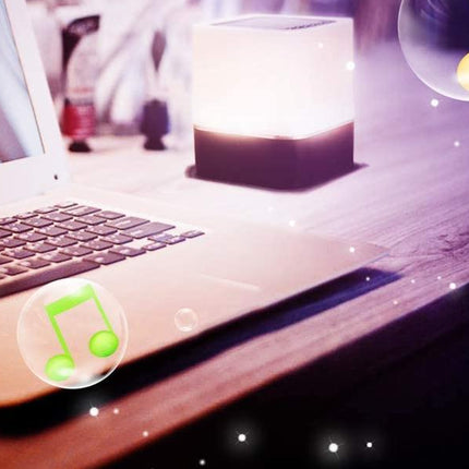 Lampka nocna z głośnikiem Bluetooth i budzikiem