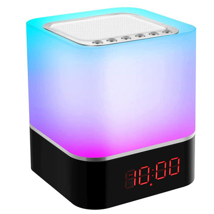 Lampka nocna z głośnikiem Bluetooth i budzikiem