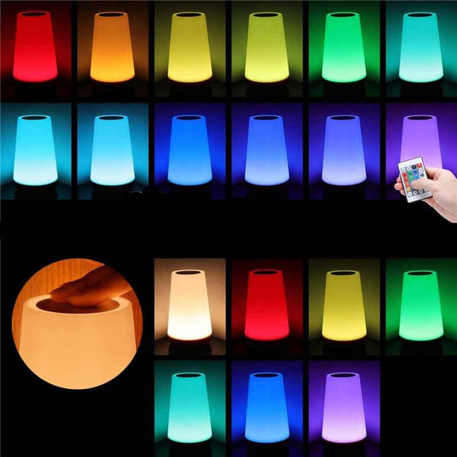 Dotykowa lampka nocna z regulacją jasności