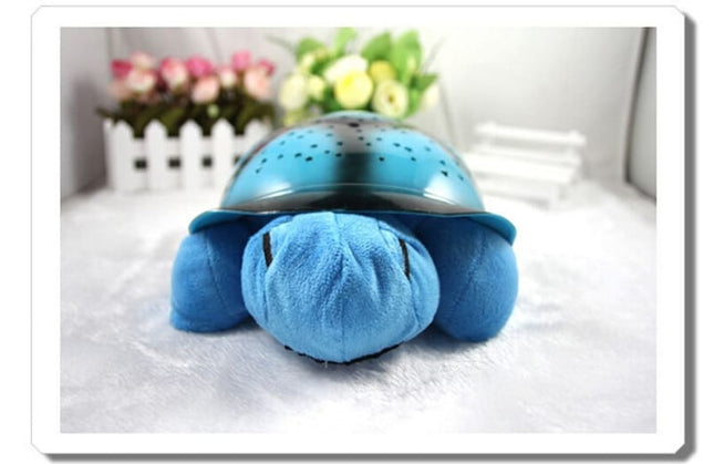 Lampka nocna żółw projektor gwiazd dla dzieci