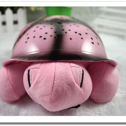 Lampka nocna żółw projektor gwiazd dla dzieci