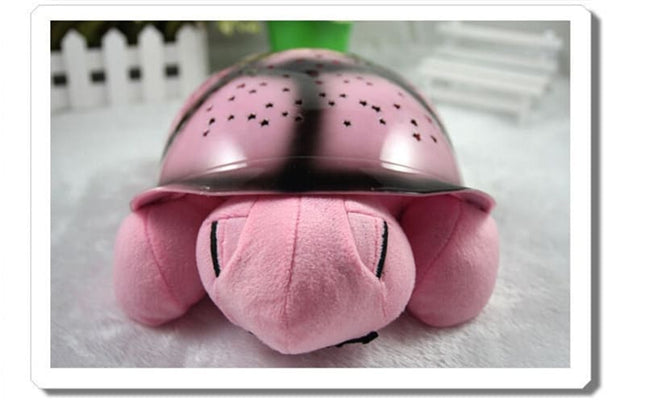 Lampka nocna żółw projektor gwiazd dla dzieci