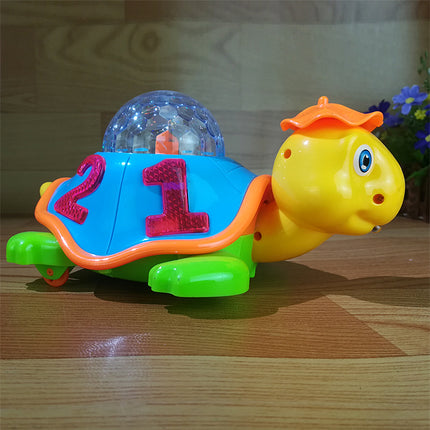 Lampka nocna żółw z projektorem dla niemowląt