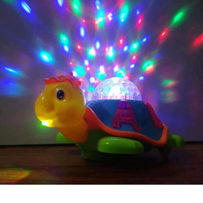 Lampka nocna żółw z projektorem dla niemowląt